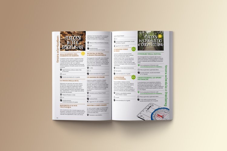 Realizzazione grafica e impaginazione interna brochure didattica 2018